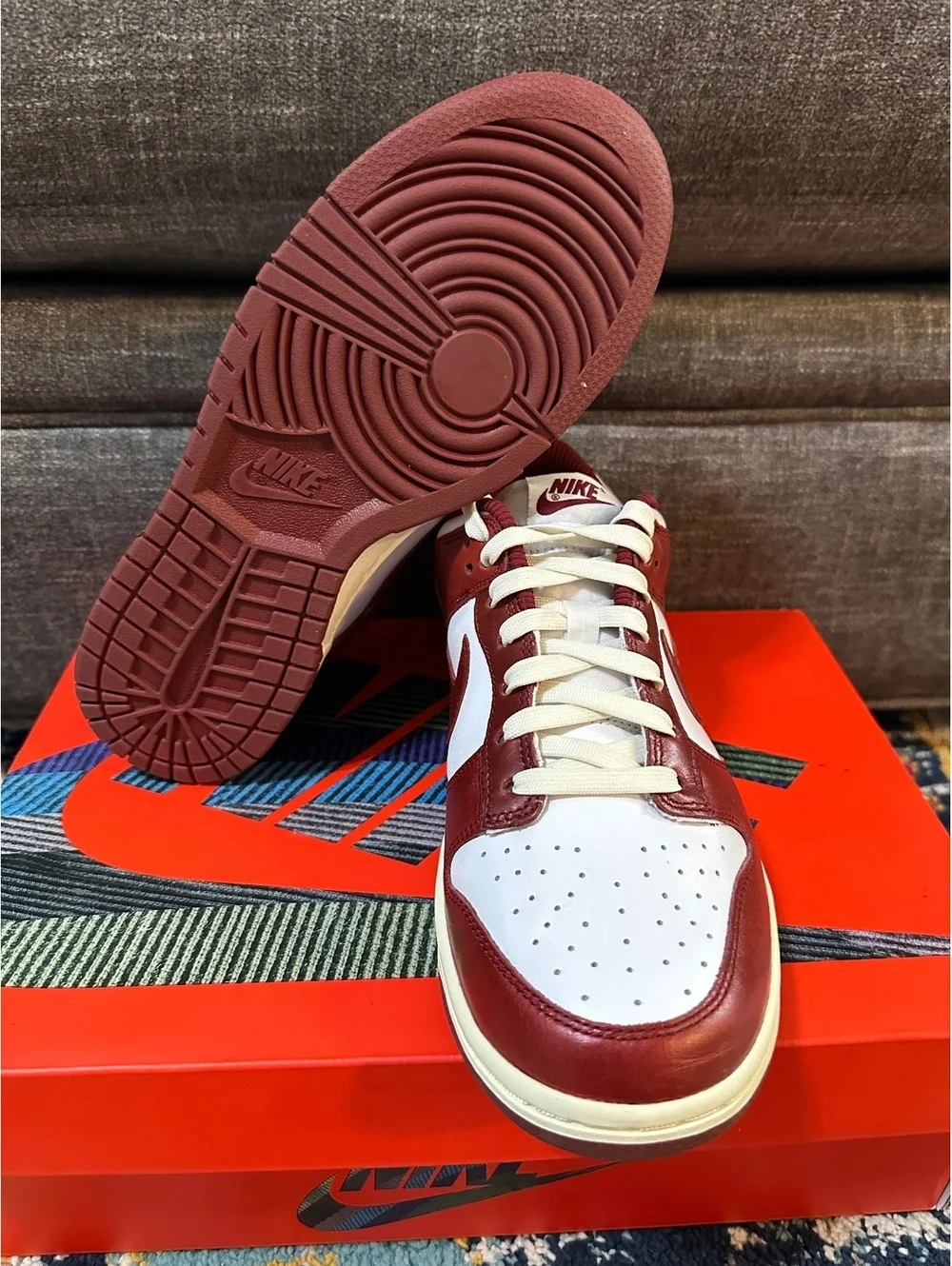 Size 8.5 - Nike Women’s Dunk Premium Low “Vintage Red”